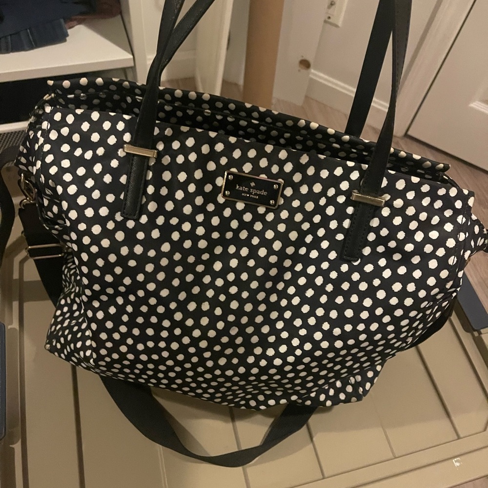 Kate spade polka dot diaper bag